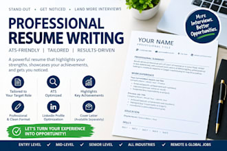 write a professional resume and an executive resume for you