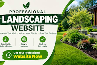 landscaping website, lawn care website, landscape design, gardening website