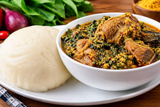 teach you how to prepare pounded yam and african soups