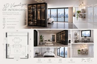 create interior designs and realistic 3d visualizations
