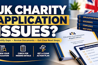 help fix UK charity commission application issues