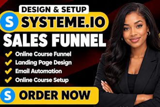build systeme io sales funnel systeme io landing page systeme io online course