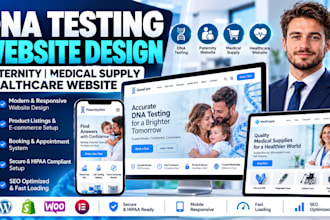 dna testing website, paternity website medical supply website healthcare website
