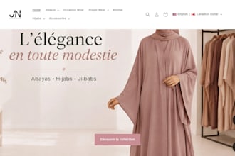 design abaya website hijab clothing store islamic  wears abaya store website