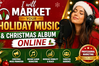 promote your christmas music and holiday album online