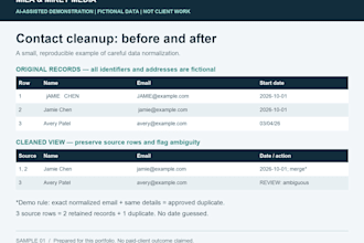 clean and map supplier data into your spreadsheet template