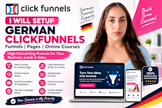 german clickfunnels german funnels page german course setup clickfunnels course
