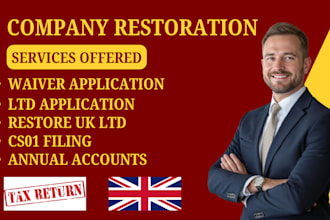 restore uk ltd, compliance filing, rt01, reinstate uk company