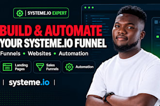 build systeme io landing page systeme io online course sales funnel automation
