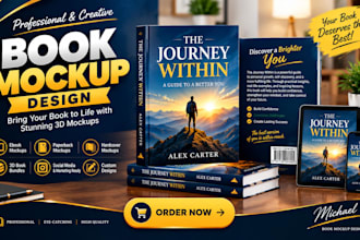 create stunning ebook, paperback and hardcover book mockups