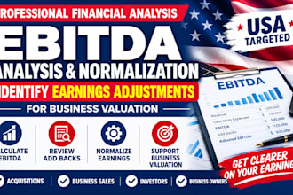 analyze ebitda, calculate adjusted ebitda, review add backs for valuation