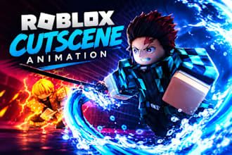 create cinematic cutscenes and roblox animations for r6 and r15 characters