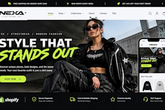 build clothing shopify store y2k website clothing fashion store