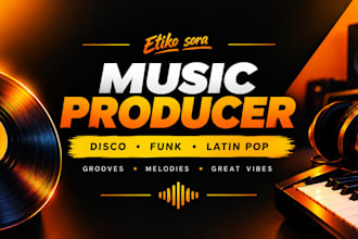 produce a custom disco funk instrumental backing track for your vocals