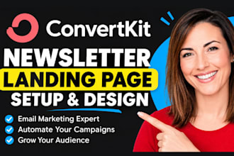 setup convertkit newsletter kit landing page convertkit email marketing expert