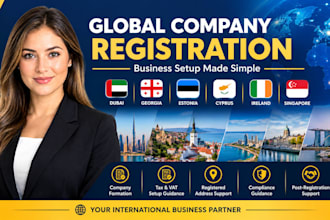 register your company in dubai, georgia, estonia, cyprus, ireland or singapore