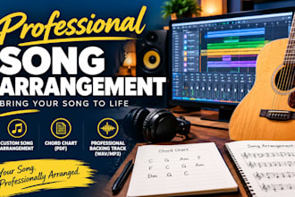create a custom song arrangement, chord chart, and backing track