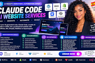migrate claude HTML lovable ai website to wordpress wix claude code n8n workflow