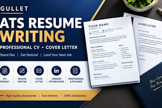 write an ats resume, professional CV, and cover letter career documents
