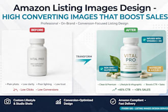 create amazon listing images, infographic and lifestyle photos