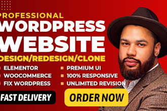 design wordpress website, fix wordpress, lovable, wix, figma to wordpress