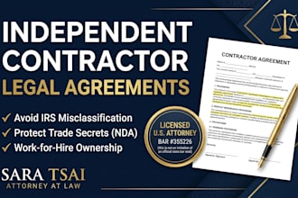 draft a professional independent contractor agreement