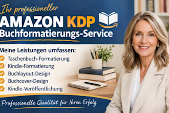 lektoriere formatiere taschenbuch romanmanuskript amazon kdp veroffentlichun