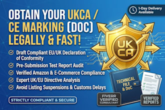 prepare ukca ce marking and eu declaration of conformity for amazon compliance