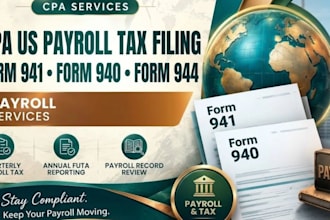 provide CPA US payroll tax preparation and filing support