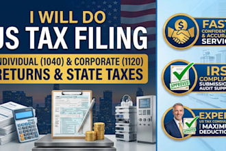 file US tax return 1040 1120 and state taxes for individuals and llcs