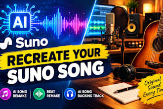 recreate ai song suno ai ai song remake beat remake ai song backing track