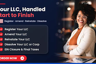 dissolve US llc or corporation, register llc, amend llc, close ein, wyoming llc