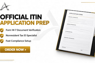 complete nonresident irs itin application with form w7 preparation