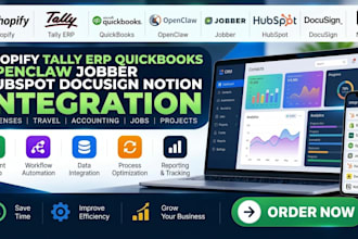 shopify tally erp quickbooks openclaw jobber hubspot docusign notion integration