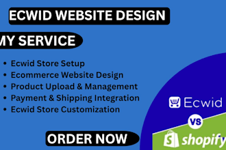 design build and redesign a professional ecwid ecommerce website