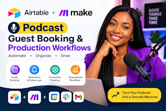 do airtable podcast guest booking and production workflows make automation