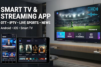 build ai smart tv mobile app development live streaming ott iptv sport news app