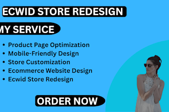redesign ecwid store customize ecwid website and improve ecommerce