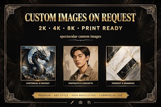 create custom image in high resolution