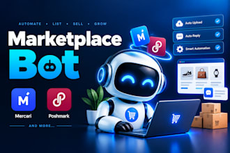 code mercari bot, poshmark bot, auto upload bot, marketplace bot, auto reply bot