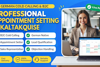 be german cold caller b2c appointment setter phone call sales rep kaltakquise