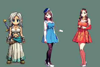 do nsfw pixel art character pokemon sprite sheet pixel animation game art  8 bit
