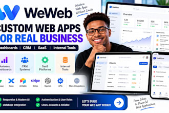 build a weweb CRM, business dashboard or internal tool