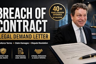draft a breach of contract demand letter as a litigation lawyer