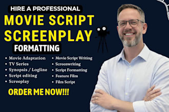rewrite edit proofread movie script, screenplay formatting polish feature film