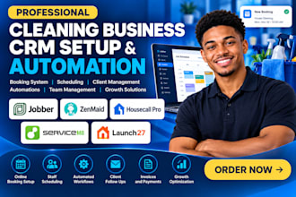 setup jobber zenmaid housecall pro servicem8 launch27 cleaning booking system