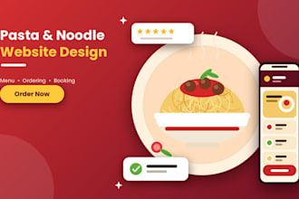 create a pasta food eatery website for menus