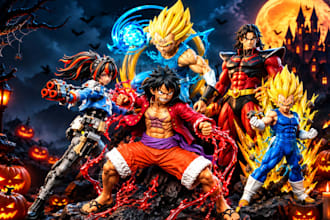 create 3d anime and cartoon figurines for 3d printing