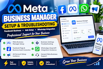 set up meta business manager and fix facebook ads issues