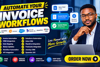 automate invoice workflows with monday CRM, freshsales, salesforce